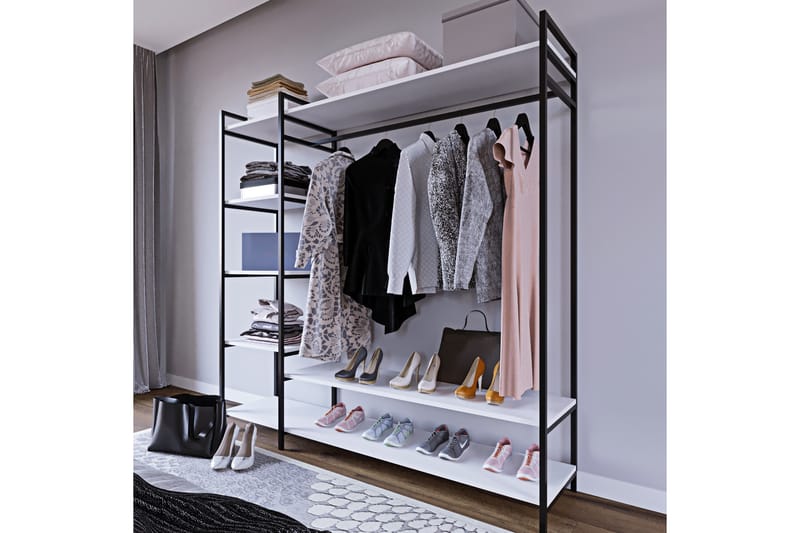 Garderobe Trendel 180x40 cm - Hvit - Garderober & garderobesystem