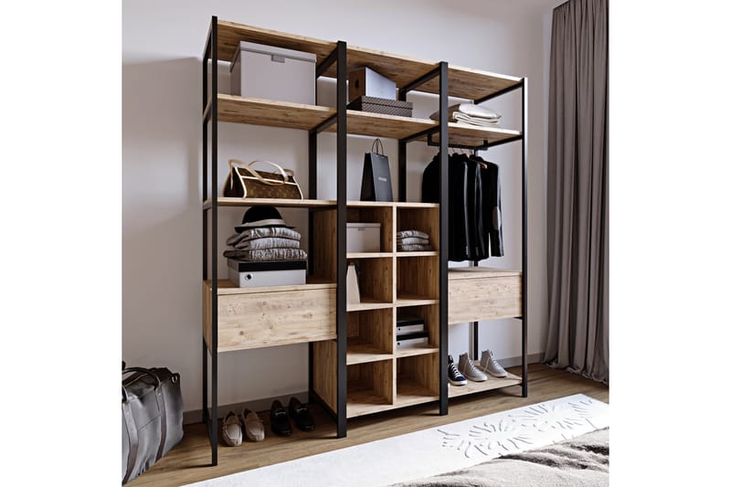 Garderobe Trendel 180x40 cm - Natur - Garderober & garderobesystem