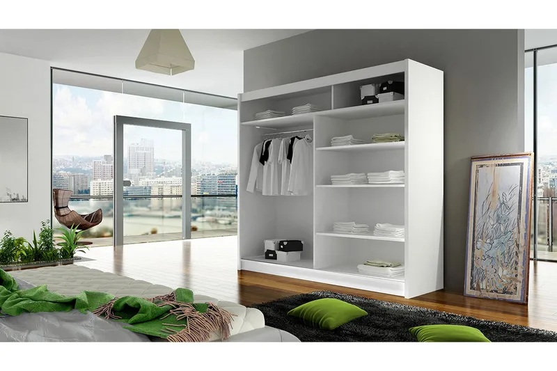 Garderobe Prag LED-belysning - Svart - Oppbevaring - Garderober & garderobesystem