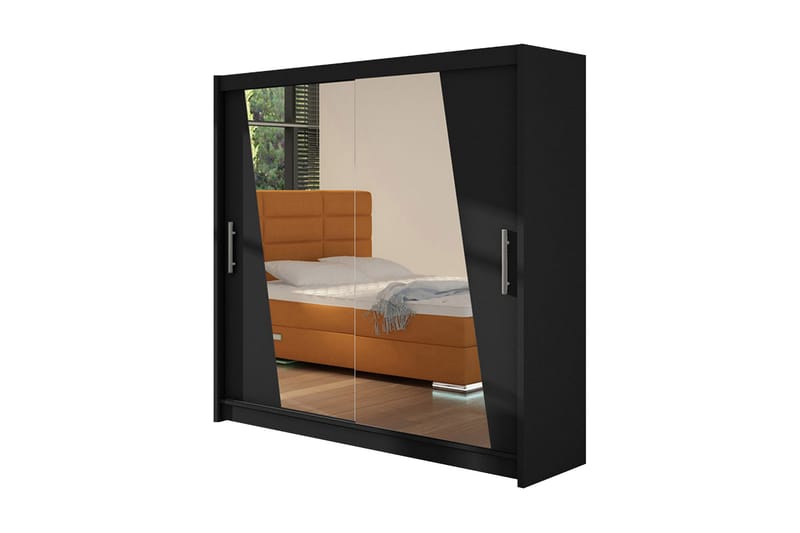 Garderobe Prag LED-belysning, Svart
