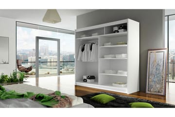 Garderobe Prag - Hvit - Oppbevaring - Garderober & garderobesystem