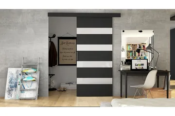 MARTI Skyvedør - Svart / Hvit - Oppbevaring - Garderober & garderobesystem - Garderobedør - Skyvedør garderobe