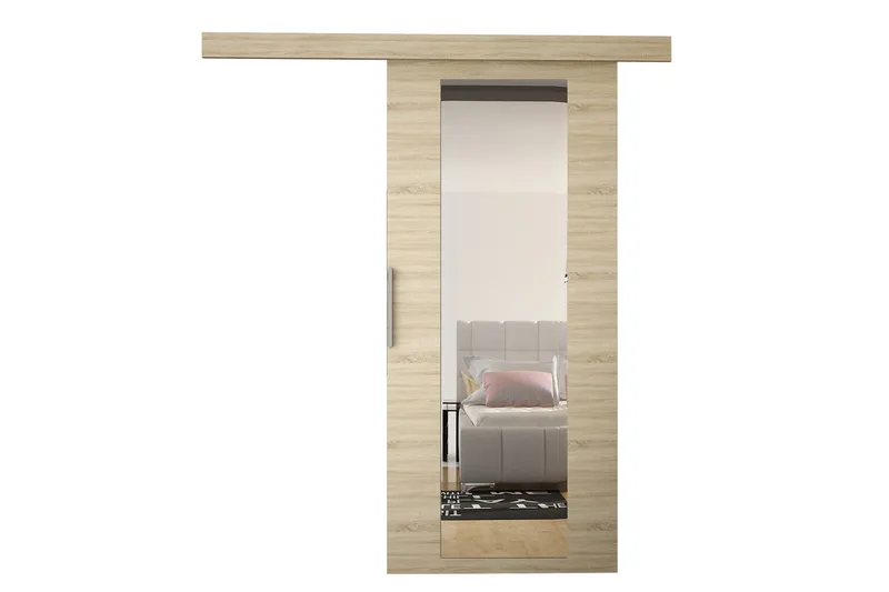 Nemanja Skyvedør 86x205 cm - Eik - Oppbevaring - Garderober & garderobesystem - Garderobedør - Skyvedør garderobe