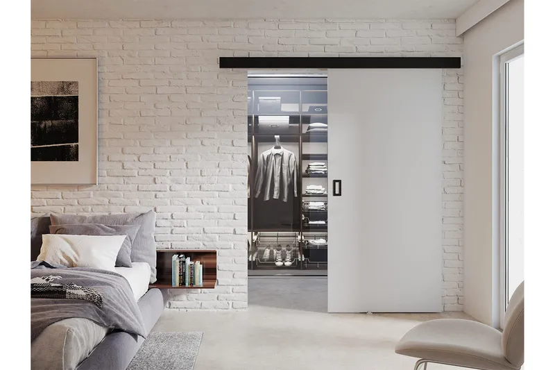 Skyvedør 204 cm - Oppbevaring - Garderober & garderobesystem - Garderobedør - Skyvedør garderobe