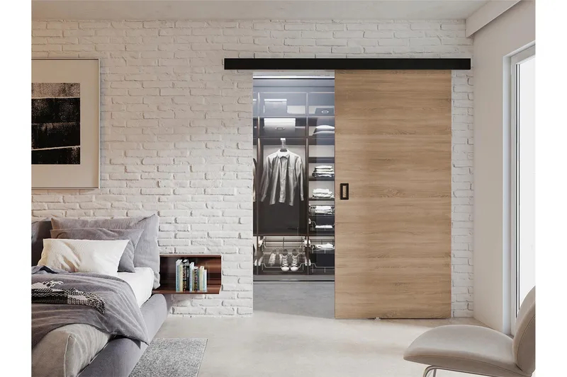 Skyvedør 204 cm - Oppbevaring - Garderober & garderobesystem - Garderobedør - Skyvedør garderobe