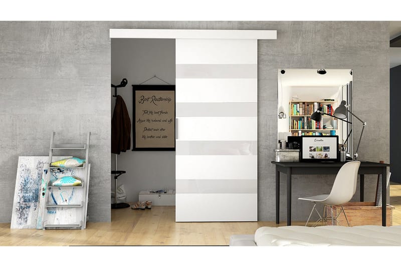 Skyvedør ELVERUM, Hvit