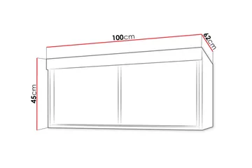 Szaf Hylle 62x100 cm til Garderobe - Oppbevaring - Garderober & garderobesystem - Garderobeinnredning - Hyllekonsoll til garderobe