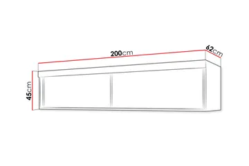 Szaf Hylle 62x200 cm til Garderobe - Oppbevaring - Garderober & garderobesystem - Garderobeinnredning - Hyllekonsoll til garderobe