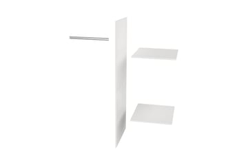 Garderobe Floella 2 Dører 2 Skuffer - Hvit - Oppbevaring - Garderober & garderobesystem - Garderobeinnredning - Hylleplan til garderobe