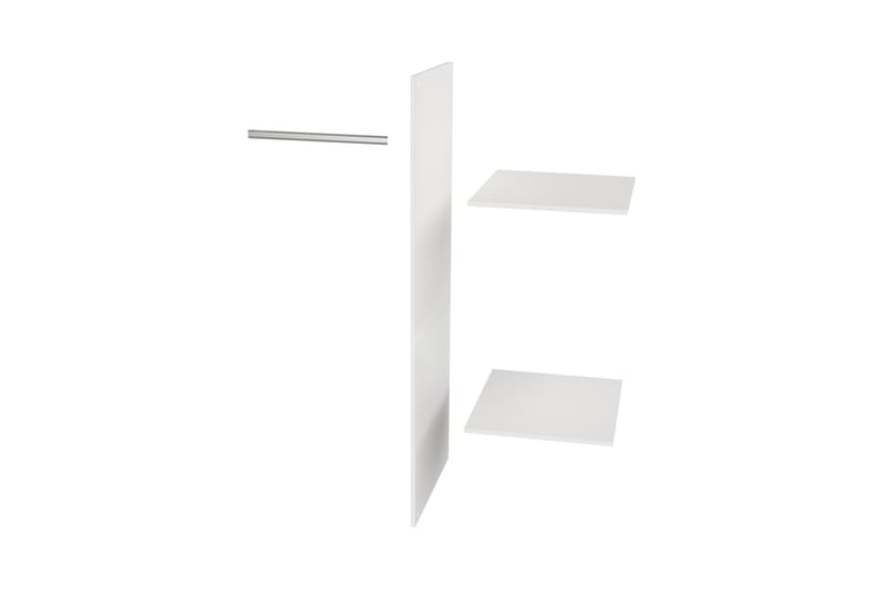 Garderobe Floella 2 Dører 2 Skuffer - Hvit - Oppbevaring - Garderober & garderobesystem - Garderobeinnredning - Hylleplan til garderobe