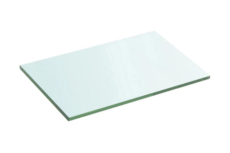 Hyllepanel klart glass 20x30 cm - Gjennomsiktig - Hylleplan & hyllekonsoll - Hylleplan til garderobe