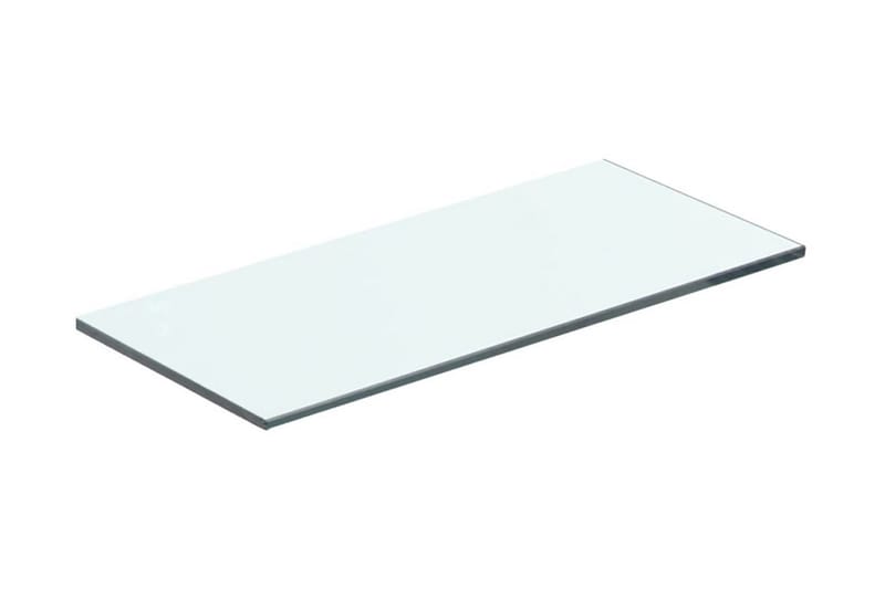 Hyllepanel klart glass 40x12 cm - Gjennomsiktig - Hylleplan til garderobe - Hylleplan & hyllekonsoll