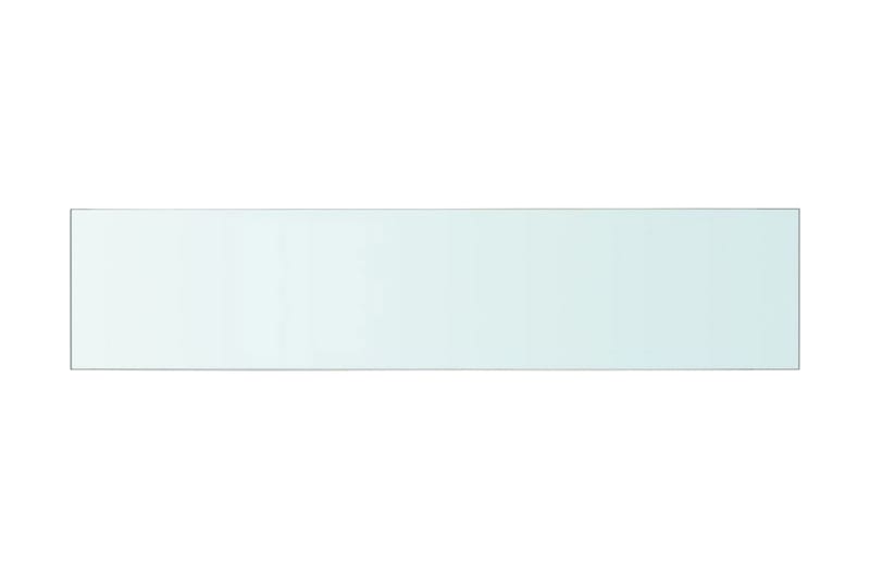 Hyllepanel klart glass 60x12 cm - Gjennomsiktig - Hylleplan til garderobe - Hylleplan & hyllekonsoll