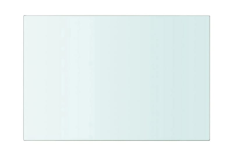 Hyllepaneler 2 stk klart glass 20x25 cm - Hylleplan & hyllekonsoll - Hylleplan til garderobe