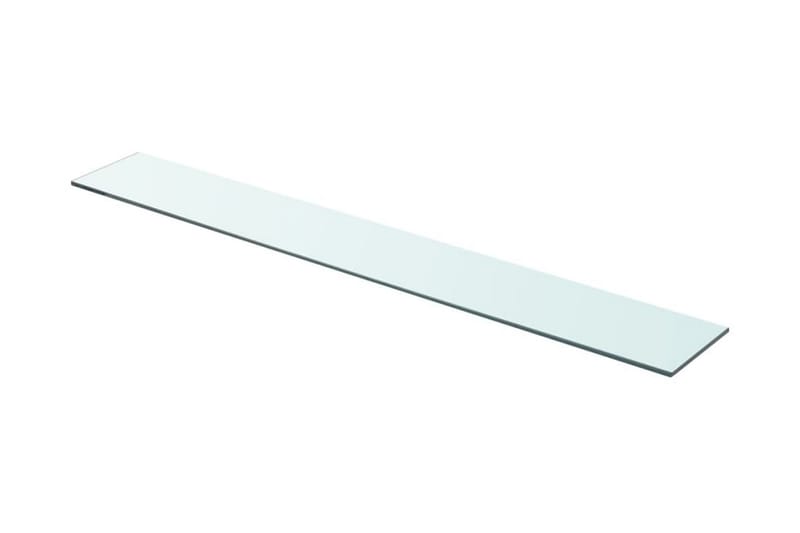Hyllepaneler 2 stk klart glass 90x12 cm - Hylleplan til garderobe - Hylleplan & hyllekonsoll