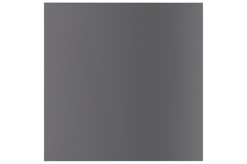 Hylleplater 8 stk høyglans grå 40x40x1,5 cm sponplate - Grå - Hylleplan til garderobe - Hylleplan & hyllekonsoll