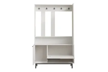 Liyakat Gangmøbel - Hvit - Oppbevaring - Garderober & garderobesystem - Garderobeinnredning - Kurvstativ