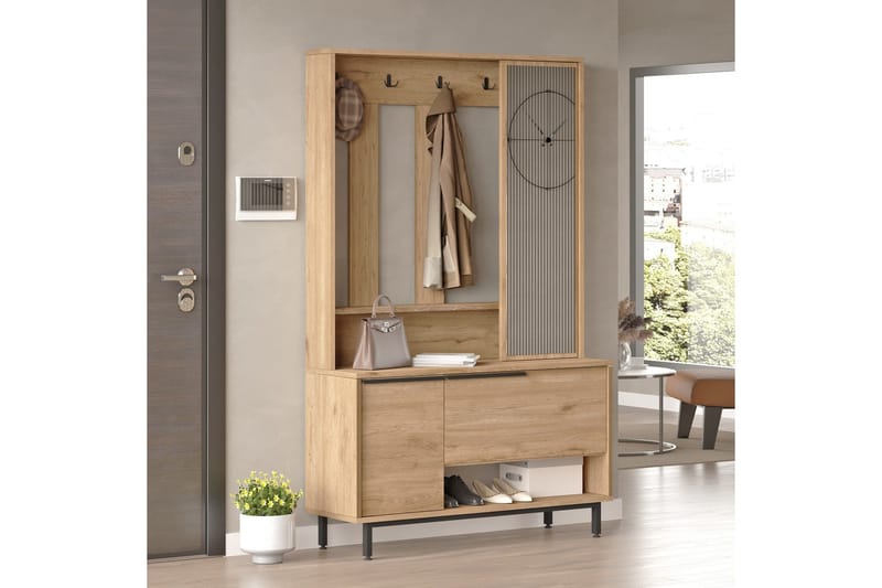 Liyakat Gangmøbel - Valnøtt - Oppbevaring - Garderober & garderobesystem - Garderobeinnredning - Kurvstativ