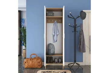 Lukkha Gangmøbel - Valnøtt/Hvit - Oppbevaring - Garderober & garderobesystem - Garderobeinnredning - Kurvstativ