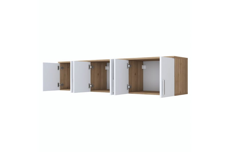 Lukkha Gangmøbel - Valnøtt/Hvit - Oppbevaring - Garderober & garderobesystem - Garderobeinnredning - Kurvstativ