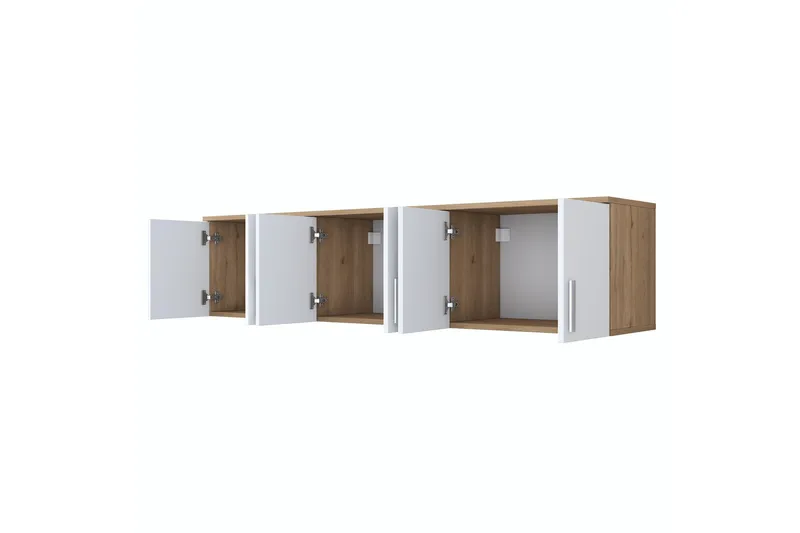 Lukkha Gangmøbel - Valnøtt/Hvit - Oppbevaring - Garderober & garderobesystem - Garderobeinnredning - Kurvstativ