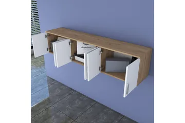 Lukkha Gangmøbel - Valnøtt/Hvit - Oppbevaring - Garderober & garderobesystem - Garderobeinnredning - Kurvstativ