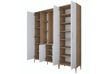 Lukkha Gangmøbel - Valnøtt/Hvit - Oppbevaring - Garderober & garderobesystem - Garderobeinnredning - Kurvstativ