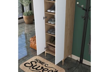 Lukkha Gangmøbel - Valnøtt/Hvit - Oppbevaring - Garderober & garderobesystem - Garderobeinnredning - Kurvstativ