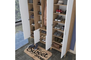 Lukkha Gangmøbel - Valnøtt/Hvit - Oppbevaring - Garderober & garderobesystem - Garderobeinnredning - Kurvstativ