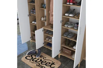 Lukkha Gangmøbel - Valnøtt/Hvit - Oppbevaring - Garderober & garderobesystem - Garderobeinnredning - Kurvstativ