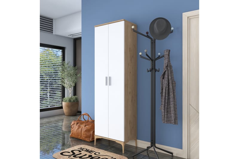 Lukkha Gangmøbel, Valnøtt/Hvit