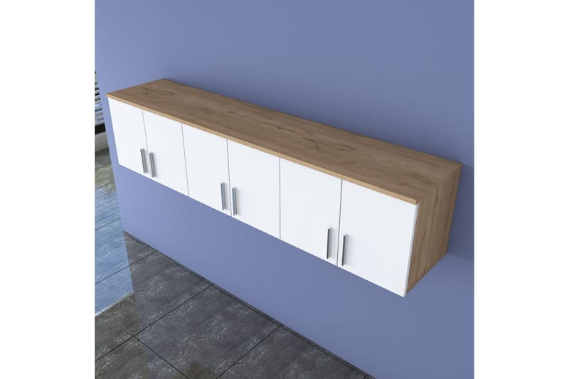 Lukkha Gangmøbel - Valnøtt/Hvit - Oppbevaring - Garderober & garderobesystem - Garderobeinnredning - Kurvstativ