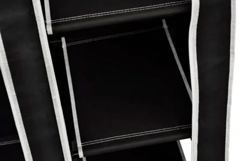 Garderober 2 stk svart stoff - Svart - Garderober & garderobesystem - Garderobeskap