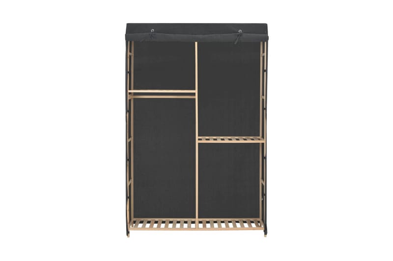 Garderobeskap 3 etasjer grå 110x40x170 cm stoff - Garderobeskap - Garderober & garderobesystem