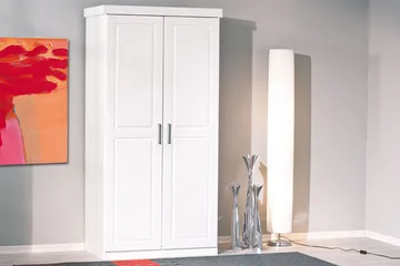 Bailey Garderobe 95 cm - Hvit - Oppbevaring - Garderober & garderobesystem - Garderobeskap