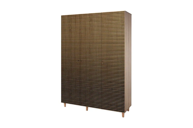 Brokind Garderobe 135 cm, Brun/Eik
