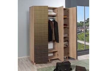 Brokind Garderobe 135 cm - Brun/Eik - Oppbevaring - Garderober & garderobesystem - Garderobeskap