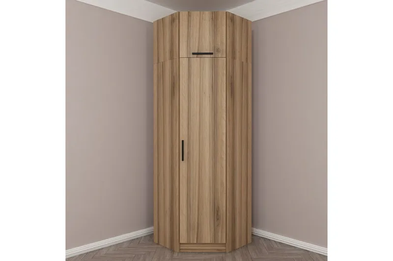 Fruitland Hjørnegarderobe 74 cm - Eik - Oppbevaring - Garderober & garderobesystem - Garderobeskap