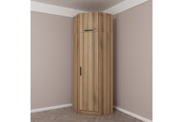 Fruitland Hjørnegarderobe 74 cm - Eik - Oppbevaring - Garderober & garderobesystem - Garderobeskap