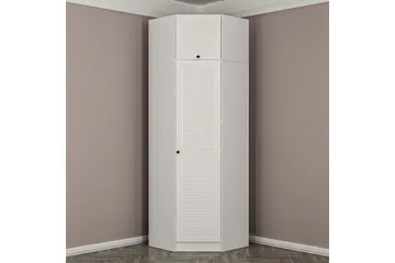 Fruitland Hjørnegarderobe 74 cm - Hvit - Oppbevaring - Garderober & garderobesystem - Garderobeskap