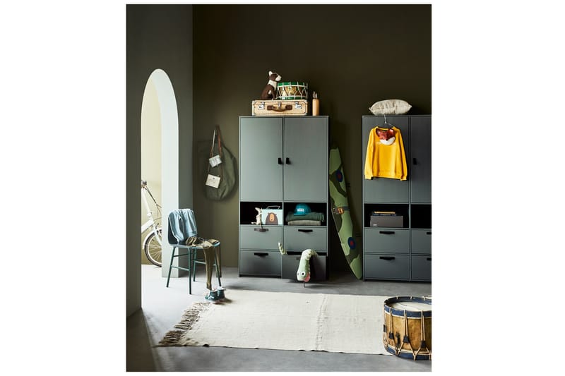 Garderobe Cachafol med Oppbevaring - Grå - Oppbevaring - Garderober & garderobesystem - Garderobeskap
