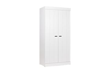 Garderobe Floella 94 cm 2 Dører - Hvit Furu - Oppbevaring - Garderober & garderobesystem - Garderobeskap