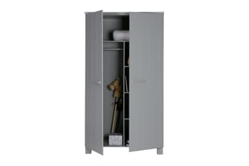 Garderobe Mitchell 202 cm - Grå Furu - Oppbevaring - Garderober & garderobesystem - Garderobeskap