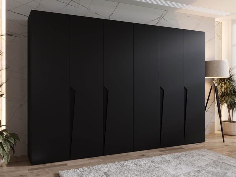 garderobeskap Garderobeskap PIANO 1 300 svart Svart - Oppbevaring - Garderober & garderobesystem
