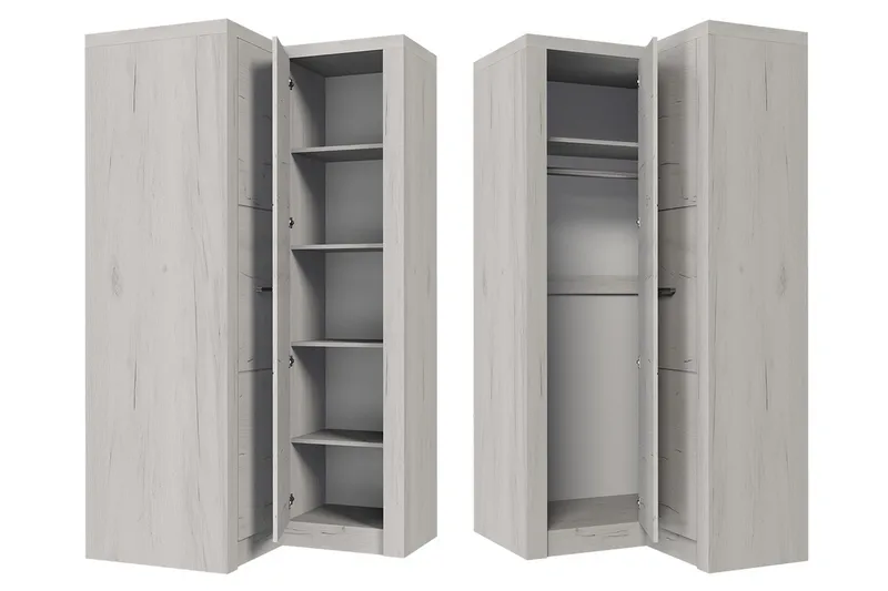 Indianapolis Garderobe 106x58x192 cm - Oppbevaring - Garderober & garderobesystem - Garderobeskap