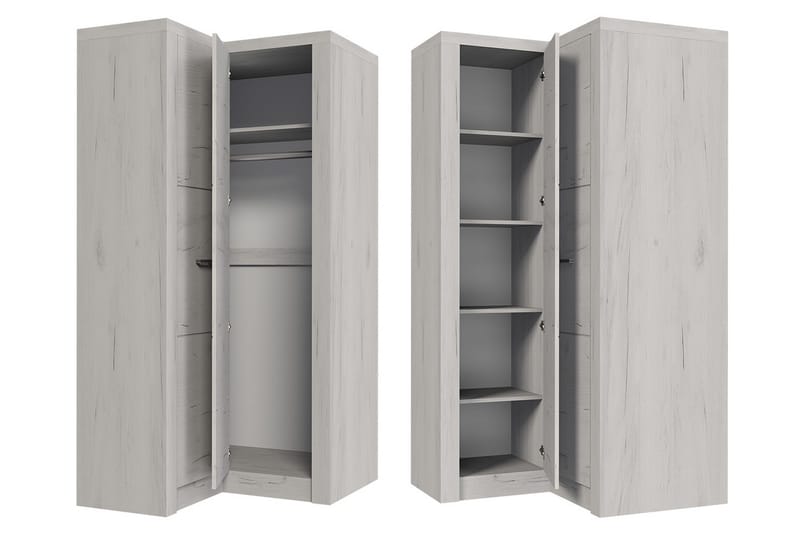 Indianapolis Garderobe 106x58x192 cm - Oppbevaring - Garderober & garderobesystem - Garderobeskap