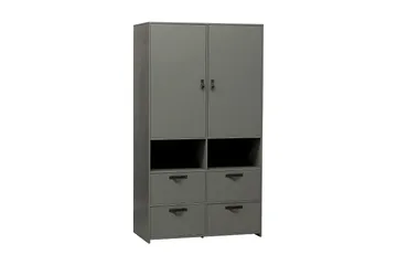 Jirueque Garderobe med Oppbevaring - Grå - Oppbevaring - Garderober & garderobesystem - Garderobeskap