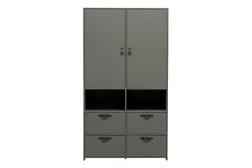 Jirueque Garderobe med Oppbevaring - Grå - Oppbevaring - Garderober & garderobesystem - Garderobeskap