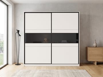 garderobeskap MANHATTAN - beige og svart - Oppbevaring - Garderober & garderobesystem