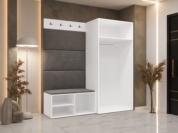 garderobeskap Medi Valnøtt + Manila 18 - Valnøtt + Manila 18 - Oppbevaring - Garderober & garderobesystem - Garderobeskap